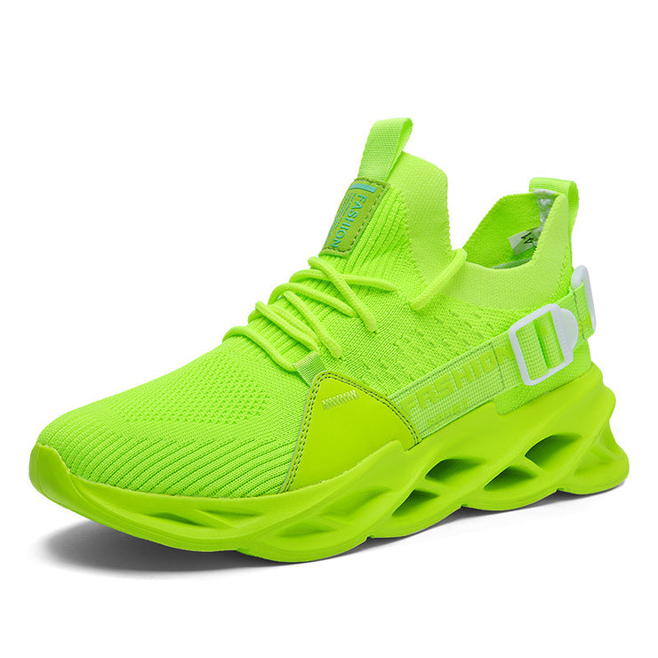 Cool Rave Festival Neon Sneaker, Blade Breathable Fly Woven 1 1 Green 39 