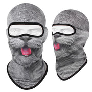 Cool Skii Mask, Balaclava Breathable Skull Print Bandana for Dust Protection & UV Protection 1 1 Grey cat  