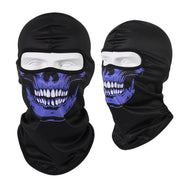 Cool Skii Mask, Balaclava Breathable Skull Print Bandana for Dust Protection & UV Protection 1 1 Blue skull  
