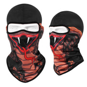 Cool Skii Mask, Balaclava Breathable Skull Print Bandana for Dust Protection & UV Protection 1 1 King cobra  