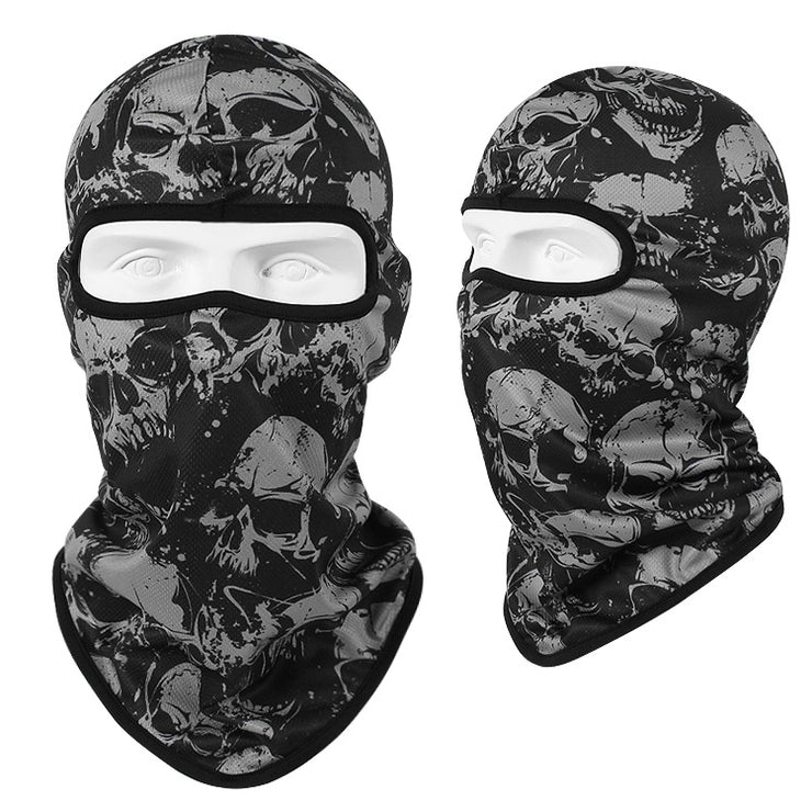 Cool Skii Mask, Balaclava Breathable Skull Print Bandana for Dust Protection & UV Protection 1 1 Evil spirits  