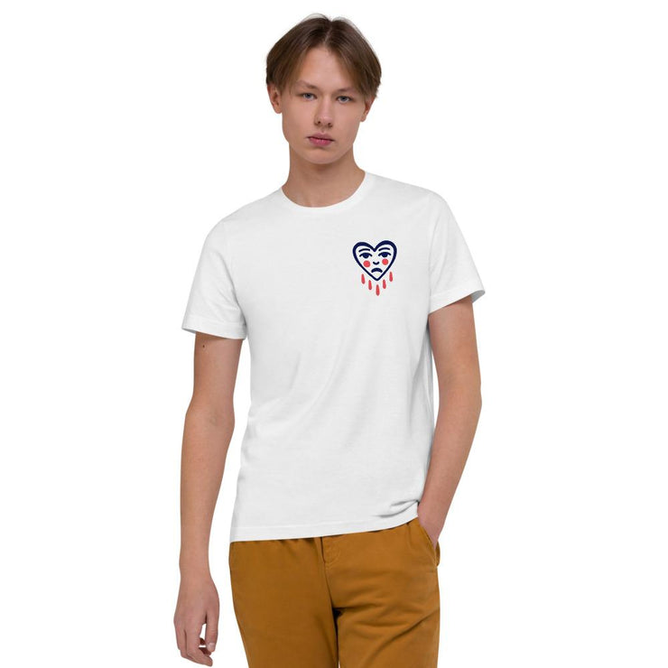 Broken Heart Pixel Tattoo Unisex Organic Cotton T-Shirt By Youthless  Love Your Mom  S  