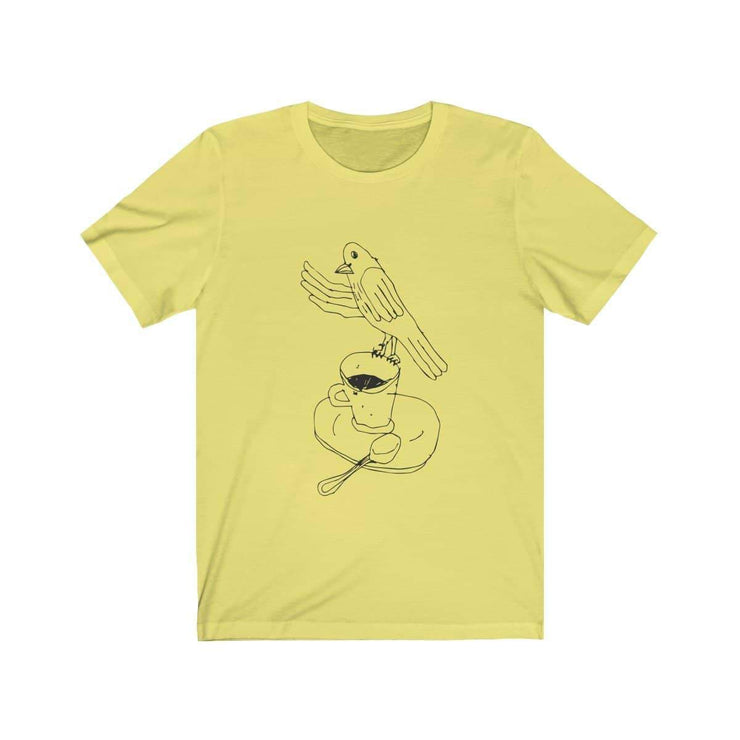 Cortado T-shirt by Tattoo artist Auto Christ T-Shirt Printify Yellow XS 