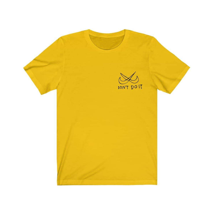 Don't do it T-shirt by Tattoo artist Auto Christ T-Shirt Printify Maize Yellow XS 