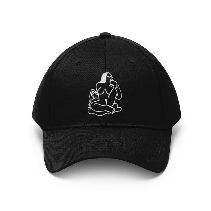 Drunk Unisex Twill Hat By Tattoo artist Auto Christ Hats Printify Black One size 