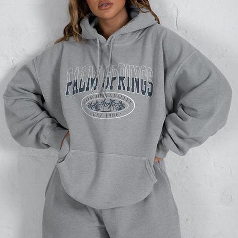 Womens Yours Curve Logo Hoodie Sweatshirt Dress - Grey