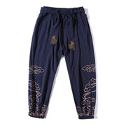 Chinese Retro Print Men's Harem Pants - Streetwear Autumn Casual Loose Plus Size Fashion Clothing. Plus Size Harem 5XL 1 1   