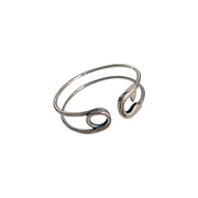 Cross Pin Knotted Bracelet, Sterling Silver Bracelet 1 1   