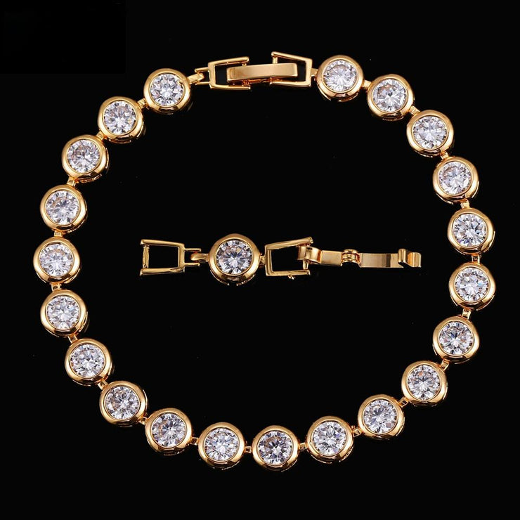 Zircons New Wedding Bracelet, Cubic Zirconia Tennis Charm 1 1 White  