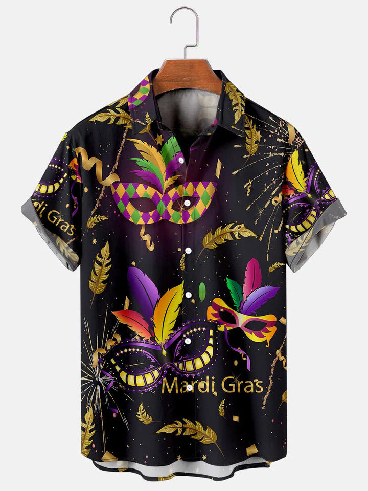 New Summer Casual Independent Station Hot Sale Printed Hawaiian Shirt Men's Vacation Seaside Cross-border loveyourmom Love Your Mom OFSX 00970 2XL 