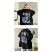 Oversized Cool Surfers Graphic Tee Shirt, Trendy Loose Shirt Unisex 1 1   