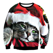 Cute Ugly Funny Christmas Graphic Sweatshirts, Long Sleeve Crewneck 1 1 SWYS065 L 