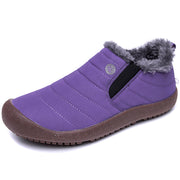 Casual Snow Boots, Cozy Ankle Boots, Western Comfortable Fur Boots, Cool Fashion Boots Shoes, Luxury Elegant Footwear, Slip on Shoes loveyourmom Love Your Mom Purple 36 