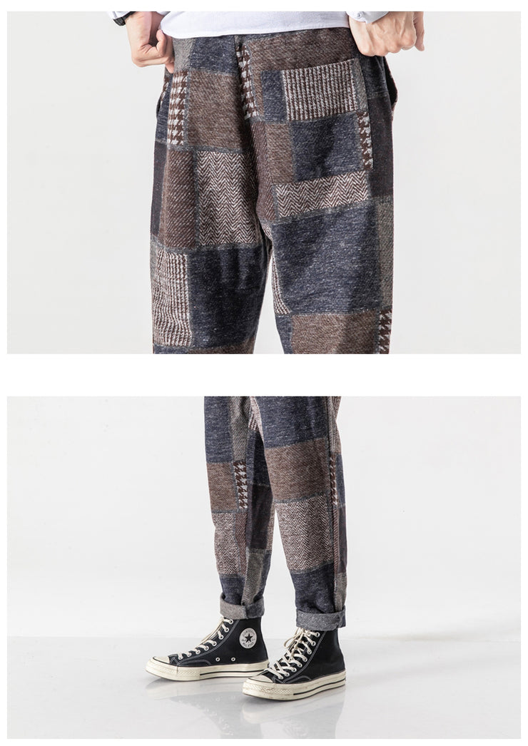 Kawaii harem Loose Woolen Pants, Retro Streetwear Unisex Casual Trousers, Cotton 5XL 1 1   