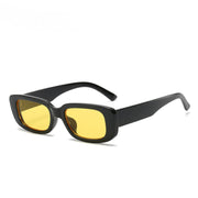 Translucent Thick Frame Sunglasses with Colorful Lenses 1 Love Your Mom Yellow Style One 