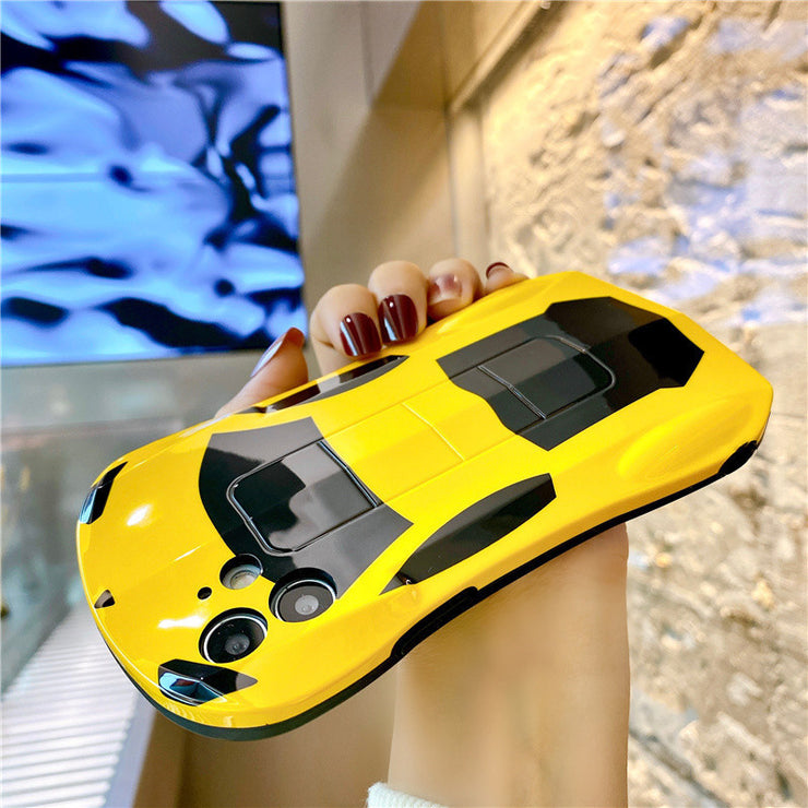 Sports Car iPhone 14 Case, Car lovers gift, Protective Cover Silicone Soft Shell 1 Love Your Mom Yellow IPhone11pro 
