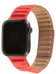 Leather Chain Strap Double-sided Apple Watch Metal Band 1 1 Red 38 40mm 