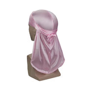 Thickened Turban Hat, Hip Hop Imitation Silk Long Tail Pirate Hat Cloak 1 1 Pink  