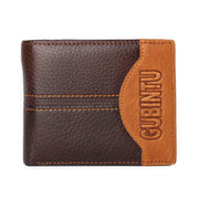 Men's Genuine Leather Wallet | eagle cowboy america Vintage Style, Zipper Coin Pocket loveyourmom Love Your Mom 3style  