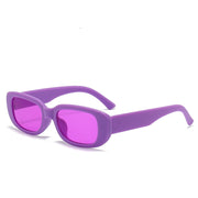 Box Small Fashionable Sunglasses - Black, Blue Neon Green, Pink  rave festival Sunglasses 1 1 Purple  