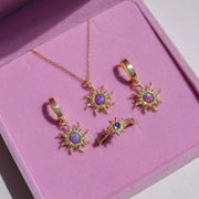 Sun Necklace, Purple Opal,Princess Necklace Bracelet 1 1   