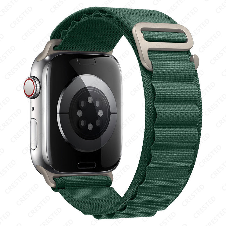 Apple Watch Metal Band, Black, Pink, Red, Green IWatch Band Nylon Strap gift 1 1 Dark Green 40to41 