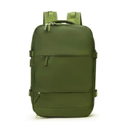 Outdoor Travel Backpack, Nylon Lightweight Multifunctional Bag, Large Capacity, Multi Compartment Laptop Bag, USB Charging Function loveyourmom Love Your Mom Army Green 18 Inch 