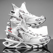 Techwear Sneaker Cyberpunk Shoes Futuristic - Neon Rave Sneakers. Luxury Designer Street Wear Trap Teachwear 1 1 White 38 