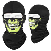 Cool Skii Mask, Balaclava Breathable Skull Print Bandana for Dust Protection & UV Protection 1 1 Fluorescent green skull  