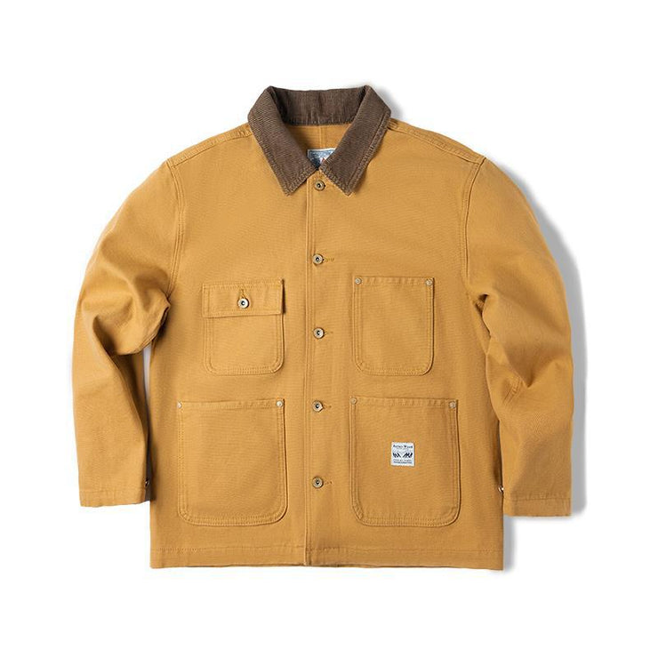 Cool Vintage 70s Chore Jacket, Brown Work Wear Techwear Flannel Blanket Lined Canvas, Barn Blazer Workwear Heavyweight 1 1 Ginger 2XL 
