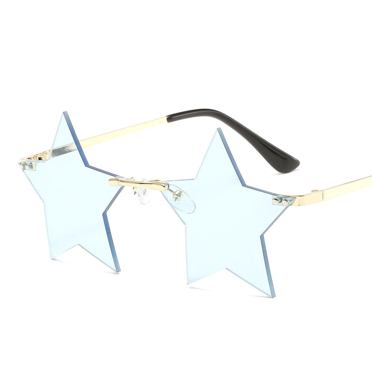 Star Shaped Sunglasses - Party glasses Super Cute 1 1 Blue  