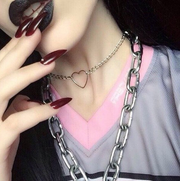 Heart Choker - Lolita Baddie Aesthetic Trendy Jewelry - Minimal Cute Gift Idea - Valentine gift for her - Dainty Cute Choker Necklace Grunge 1 1 gold  