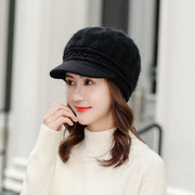 Denmark Woollen Warm Cap Hat, Women Snow Proof Soft Air Proof Beanie Cap loveyourmom Love Your Mom Black  
