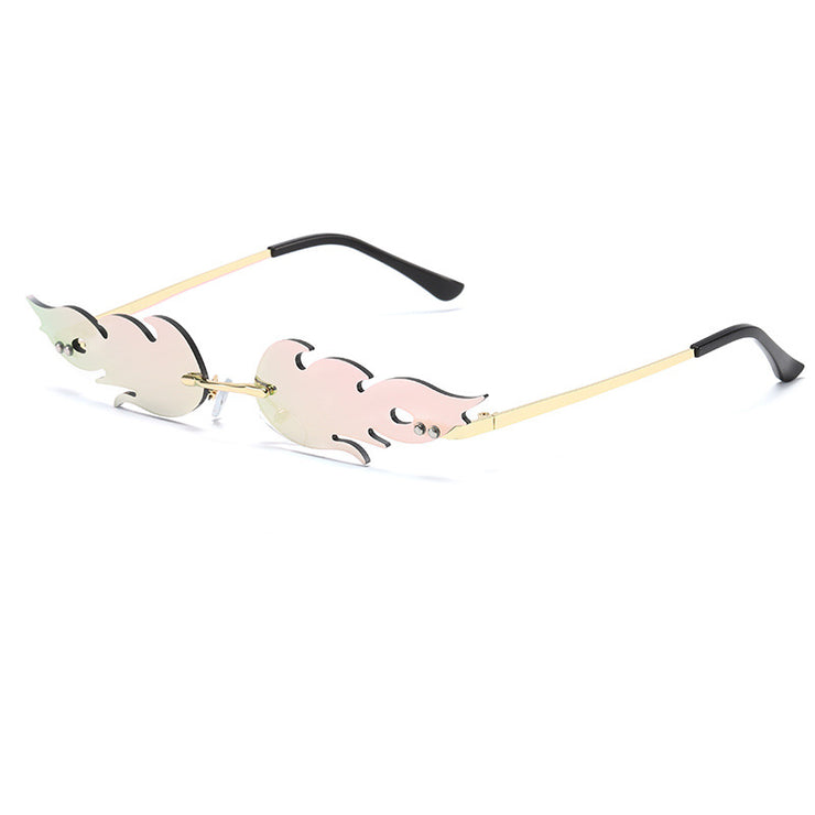 Mirrored Flames Sunglasses Shades 1 1 Pink  