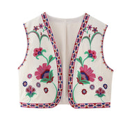 Vintage vest, Indian folk cottagecore, french retro tirol tirolesa vest, ethnic, bohemian style, boho hippie festival wear 1 1 Pink L 