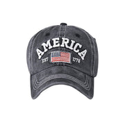 Retro America Embroidered Hat. USA Basketball Baseball Unisex Cotton Cup Hat loveyourmom Love Your Mom   
