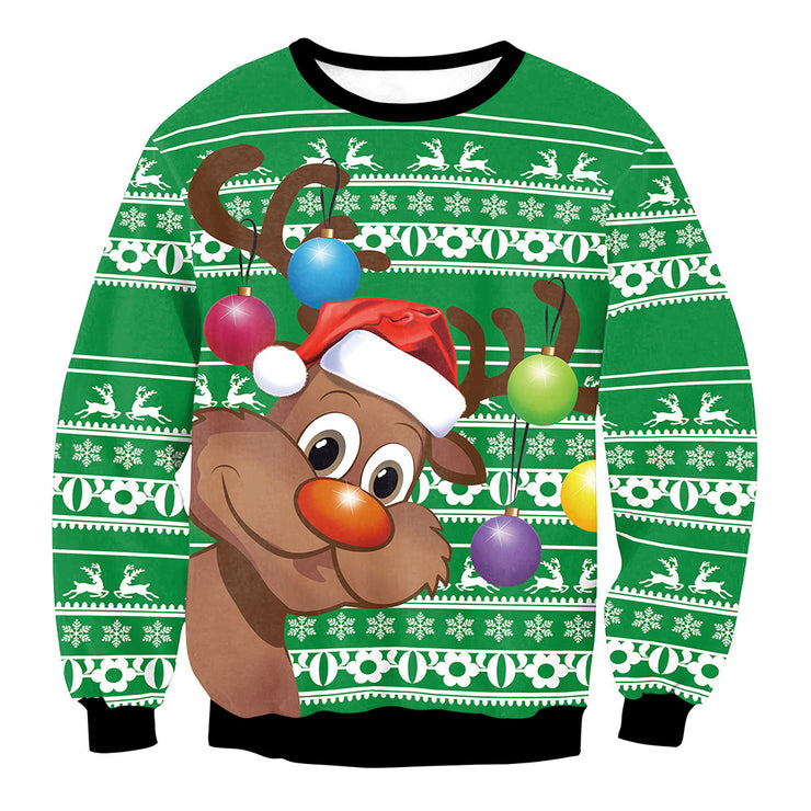 Cute Ugly Funny Christmas Graphic Sweatshirts, Long Sleeve Crewneck 1 1 SWYS069 L 