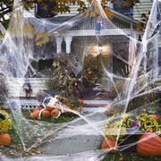 Halloween Decor - Spider Web Decorations Super Stretch White Webbing 1 1   
