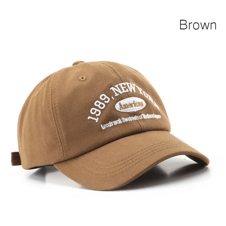 New York Vintage Baseball Hat, Baseball Dad Hat Cap, Embodied USA Trucker Hat, Summer Beach Cap, Adjustable Sun Hat, Aesthetic Designer Curved Hat loveyourmom Love Your Mom Brown  