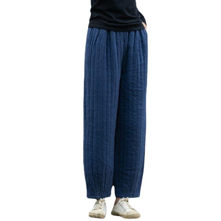 Women's Quilted Pants, Vintage Winter warm harem pants, cotton loose pants, Warm Winter elasticated cotton trousers 1 Love Your Mom   
