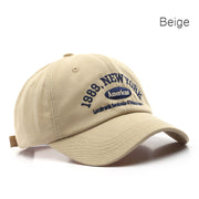 New York Vintage Baseball Hat, Baseball Dad Hat Cap, Embodied USA Trucker Hat, Summer Beach Cap, Adjustable Sun Hat, Aesthetic Designer Curved Hat loveyourmom Love Your Mom Beige  