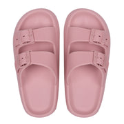 Two Buckle Foam Pillow Cloud Slides Unisex Non-Slip Comfy Soft Pillow Slippers,Thick-soled Eva Sandals And Slippers loveyourmom Love Your Mom Pink 35to36 