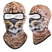 Cool Skii Mask, Balaclava Breathable Skull Print Bandana for Dust Protection & UV Protection 1 1 Leopard  