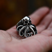 Octopus Skull Biker Punk Ring, Pirate Party Stainless Steel cool rave metal accessorise 1 1   