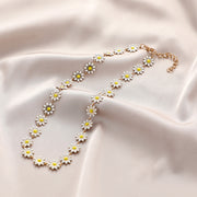 daisy necklace Choker, Tiny Daisy Necklace, sunflower Flower Necklace, Minimalist 1 1 X2554  