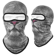 Cool Skii Mask, Balaclava Breathable Skull Print Bandana for Dust Protection & UV Protection 1 1 Grey lion  