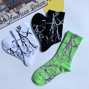 London Raver Tattoo Socks Gift, Cool Unisex Festival Neon Socks loveyourmom Love Your Mom   