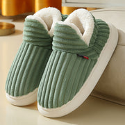 Full Heel Wrap Cotton Shoes Fleece Lined Platform 1 1 Light Green 36to37 