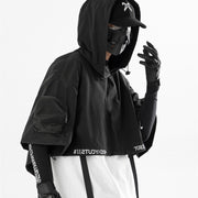 Techwear Hooded Shawl, Men's Loose Casual Hip Hop Tide Brand Japan street fashion 1 1   