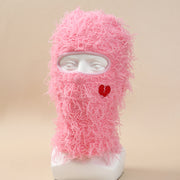 London Cool Cute Heart Balaclava, Warm Windproof Rave Festival Street Balaclava Head cover loveyourmom Love Your Mom   